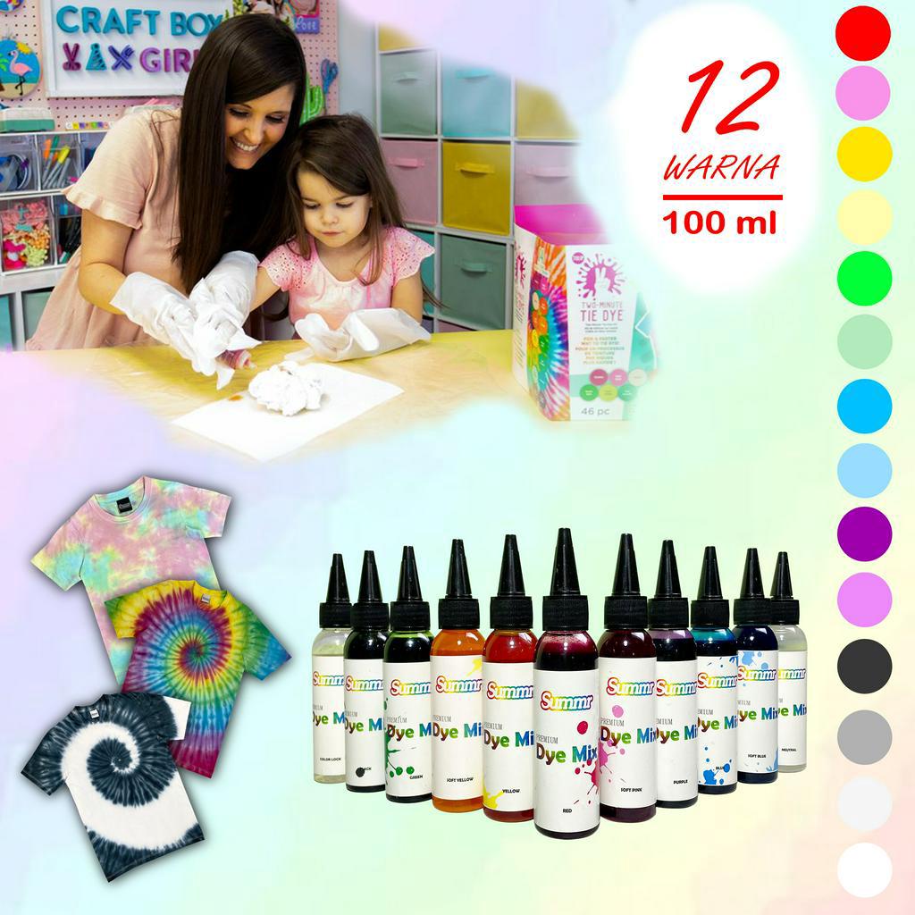 

Pewarna Pakaian Cair Permanen Siap Pakai By Summr (Pewarna Tie Dye, Pewarna Textile, Pewarna Kain)