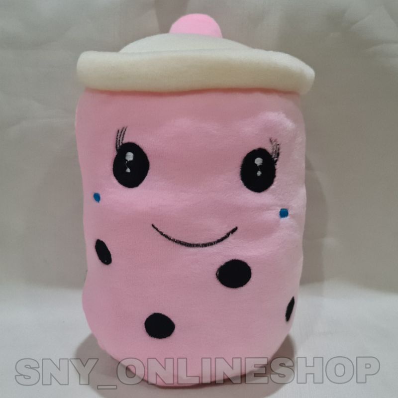 Boneka Boba / Minuman Boba / Bantal Boba Pink 35cm L