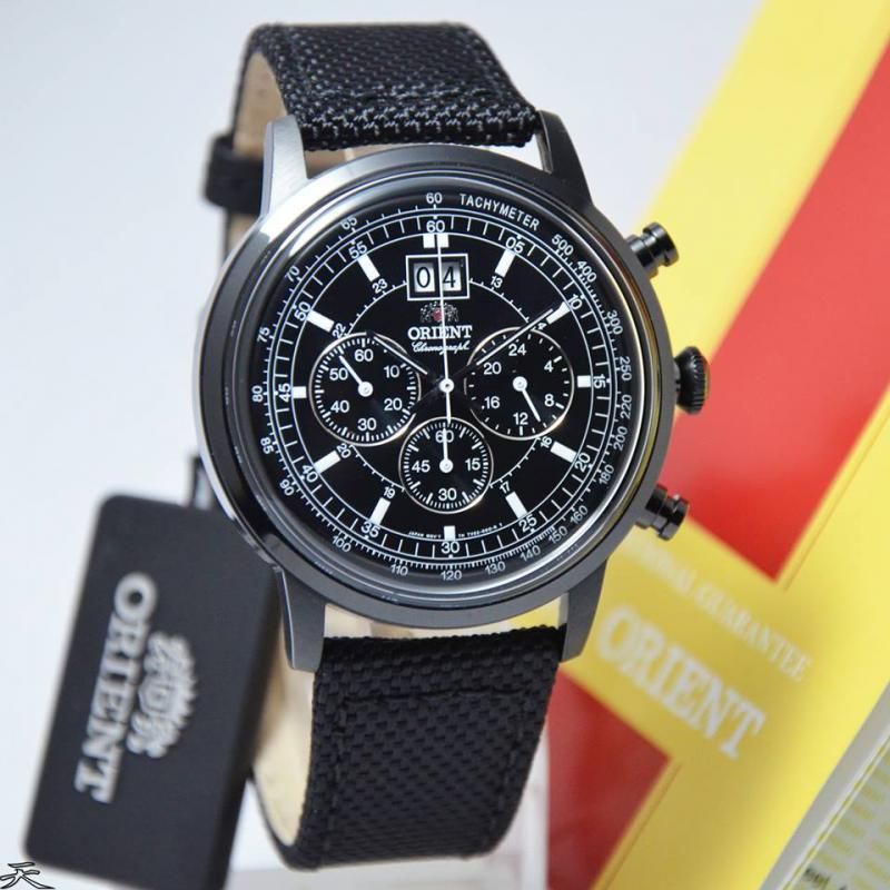 Jam Tangan Pria Orient FTV02001B0 Leather Kulit Original