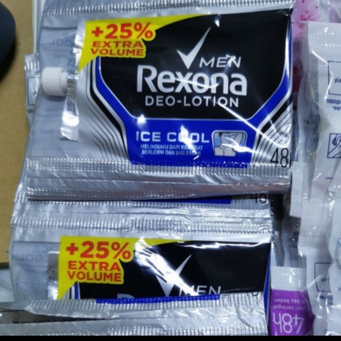 GHM REXONA 9 G ( MAN ICE COOL ) DEO LOTION SACHET KEMASAN TRAVEL EKONOMIS