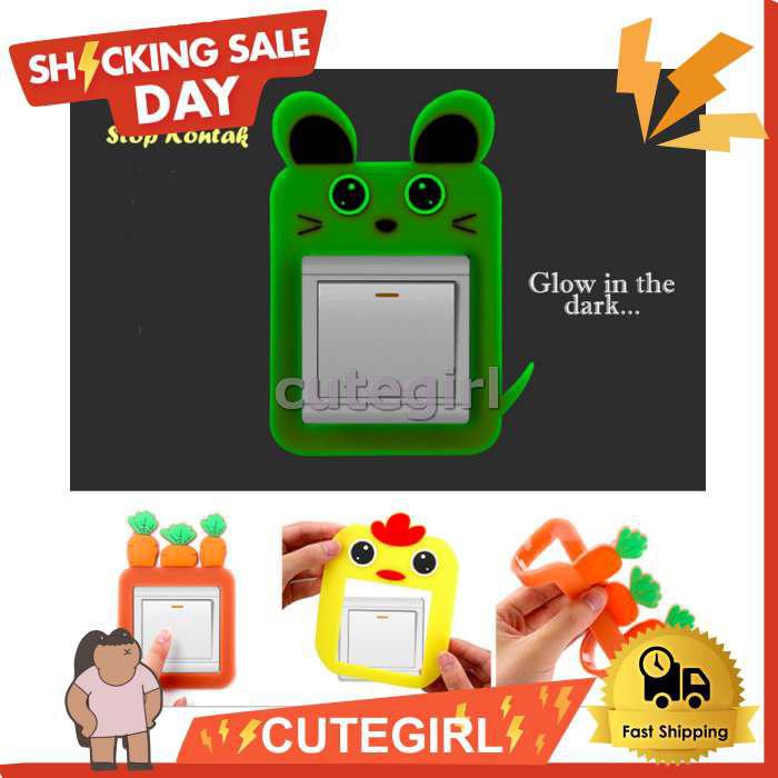 Tempelan Stopkontak Stikerdinding Wallpaperdinding /Glow Inthe Dark CG229