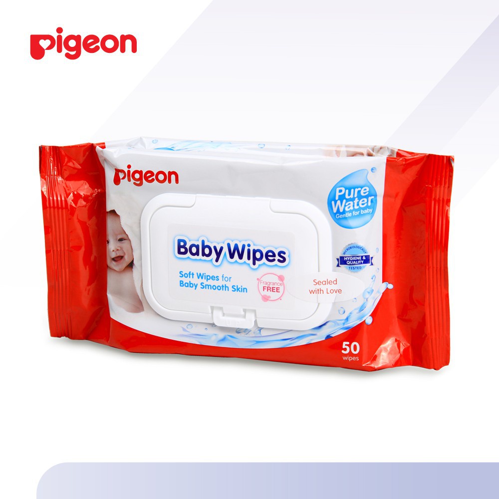 PIGEON BABY WIPES PURE WATER 50'S