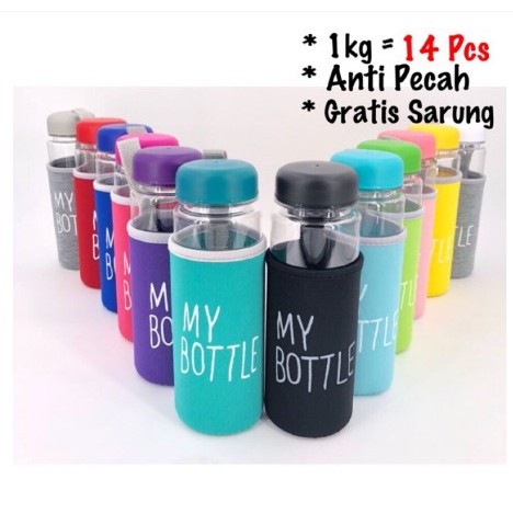 MY BOTTLE BENING FREE SARUNG BUSA 500ML LOGO BPA FREE MURAH