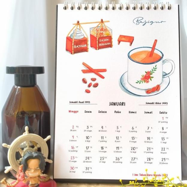 

Kalender Meja 2022 Ilustrasi Cat Air Minuman Indonesia
