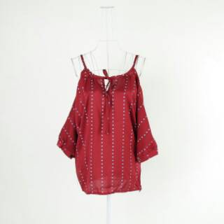 SKWYQT Atasan Merah Atasan Putih Baju Casual Baju Bahu SKWYQT Atasan Merah Atasan Putih Baju Casual Baju Bahu