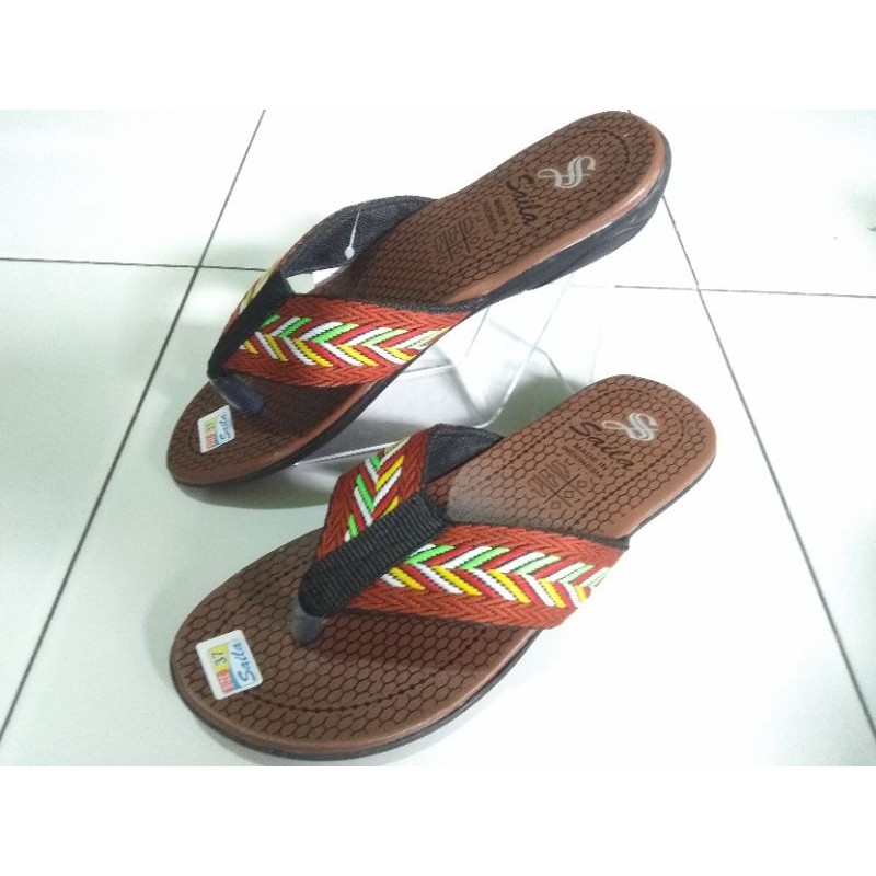 sandal  jepit turki kekinian Saila ukuran 37-40/sandal jepit turki terbaru