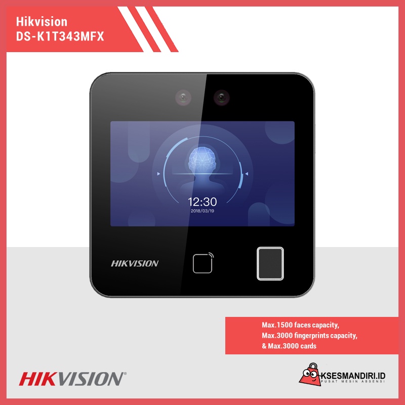 Mesin Absensi dan Access Control Hikvision DS-K1T342MFX