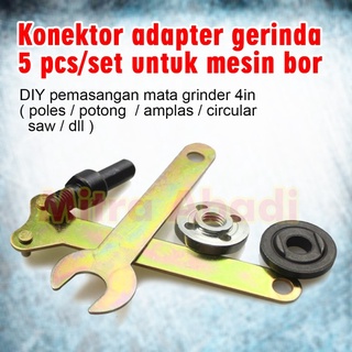Konektor Adapter Gerinda for Mesin Bor 1 SET = 5 PCS