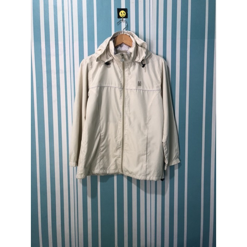 Head jaket sepeda jaket olahraga jaket running thrift preloved second Putih