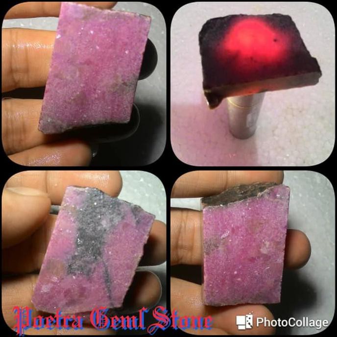 Special Red Borneo Kalimantan Rough Natural Hq Pink Tua Harga Bersaing Recommended