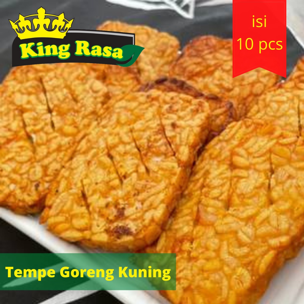 

Tempe Bumbu Kuning Tempe Ungkep Siap Goreng Frozen Food isi 10 pcs