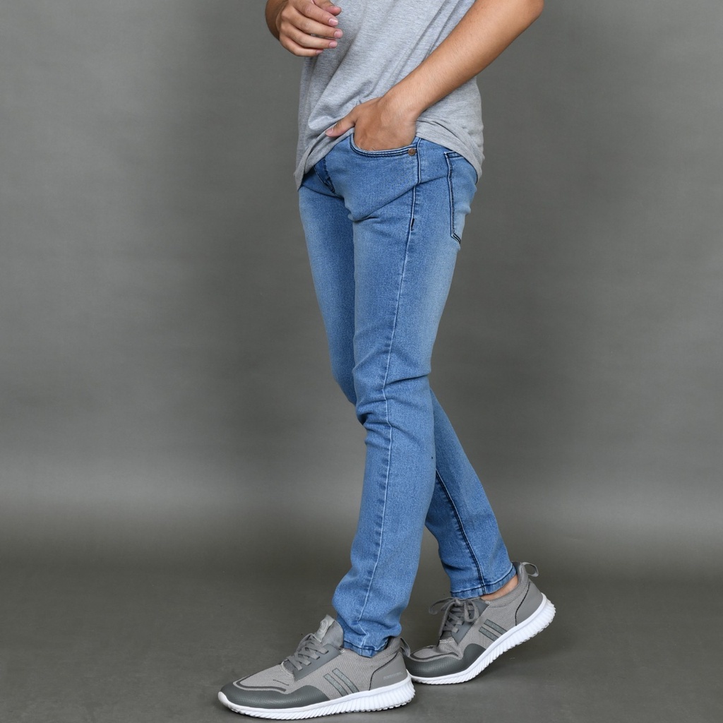 Celana Jeans Panjang Pria Skinny Denim Stretch SEVEN DENIM,VICTORY 784,AIR BLACK