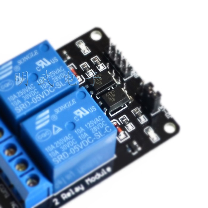 With optocoupler 12v 2 channel relay module