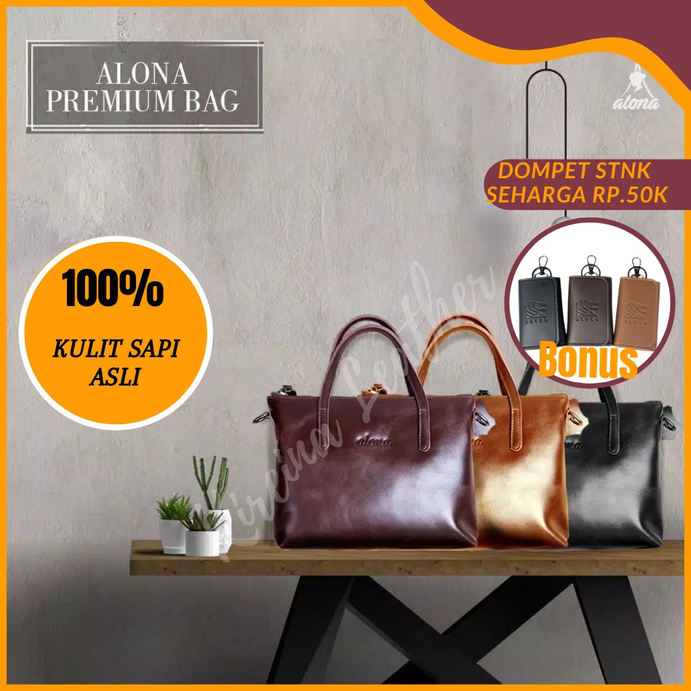 tas jinjing wanita tas selempang kulit wanita Alona Premium Bag original