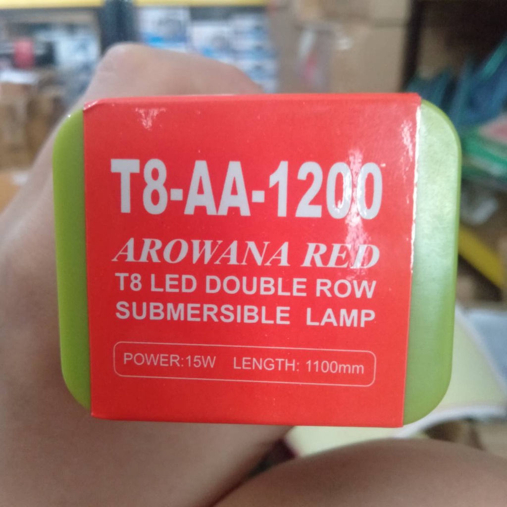 AMARA T8 AA1200 AROWANA RED SUBMERSIBLE LAMP LAMPU CELUP 15 WATT LAMPU TANNING