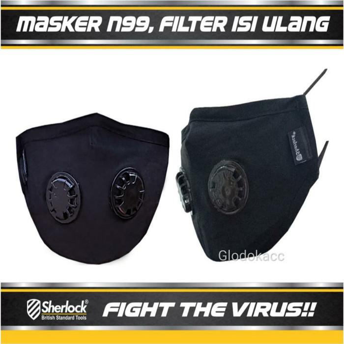 Masker Motor N99 / Masker Anti Virus / Sherlock Masker Kesehatan