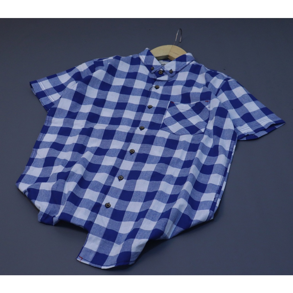 Kemeja Pria Lengan Pendek kotak-kotak/Flanel Pria/Flanel pendek/Flanel Kemeja/Kemeja Pendek/Flanel W