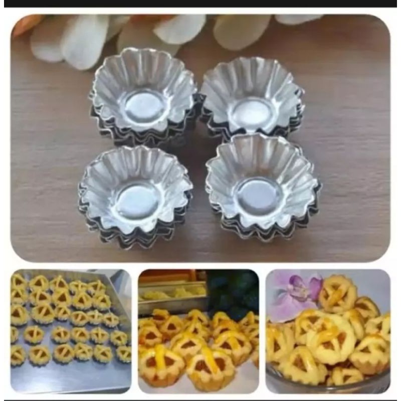 Cetakan Kue Nastar Bentuk Bulat Keranjang 40 Pcs / Cetakan Nastar Bunga