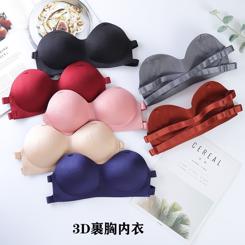 HUES.ID BH Bra push-up Invisible Strapless Tanpa Tali Anti Slip Bra One-Piece Korea 1041