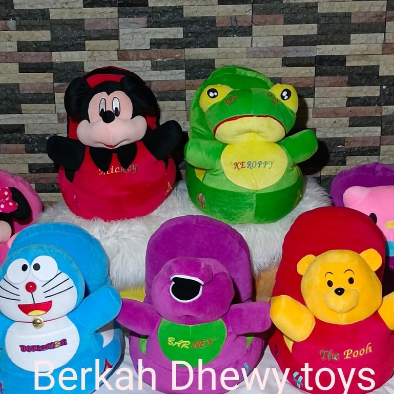 Sofa anak odong karakter/Boneka Sofa Odong Anak Kualitas Super 15 Pilihan Karakter Berlabel SNI