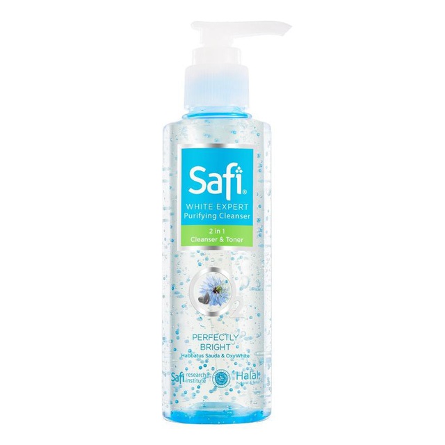 SAFI ultimate bright 2in1 cleanser&amp;toner 150ml/white expert 2in1 cleanser toner-cuci muka