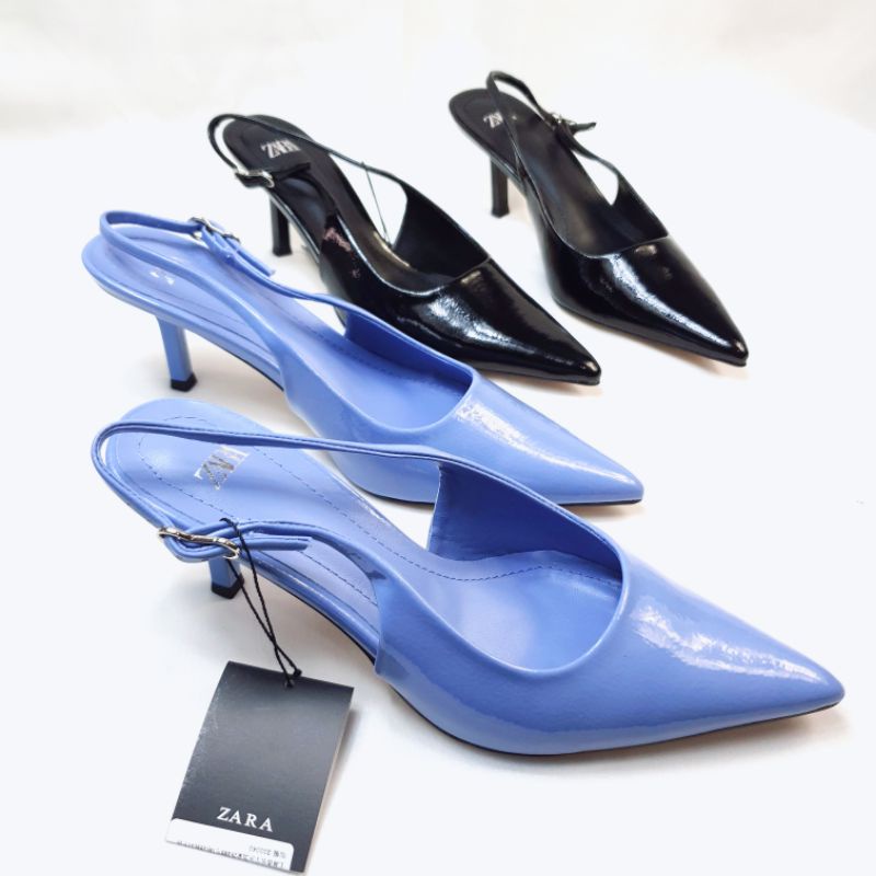 ZR Mid Slingback Glossy Heels 8715