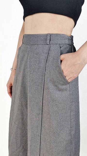 Uniqlo by GU wide leg idlf cotton cullote pants