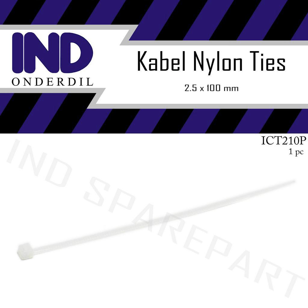 Kabel-Cable-Pengikat Nylon-Nilon Tie-Ties-Tis 2.5x100-2.5 x 100 mm Putih Satuan-1