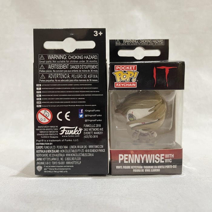 POCKET POP KEYCHAIN IT PENNYWISE WITH WIG FUNKO