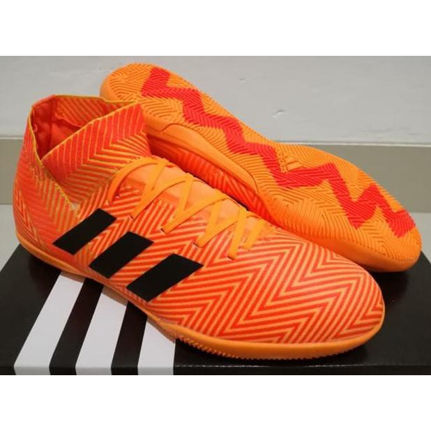 FUTSAL SHOES ORIGINAL GRADE SEPATU FUTSAL ADIDAS NEMEZIZ TANGO 18.3 ZEST ORANGE KUALITAS PREMIUM