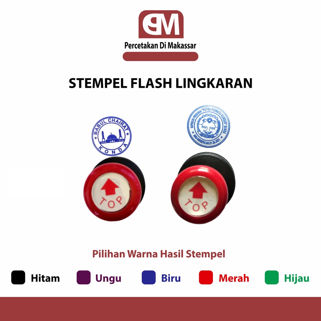 

Stempel Flash Lingkaran / Stempel Toko / Stempel Warna / Stempel Pemerintahan