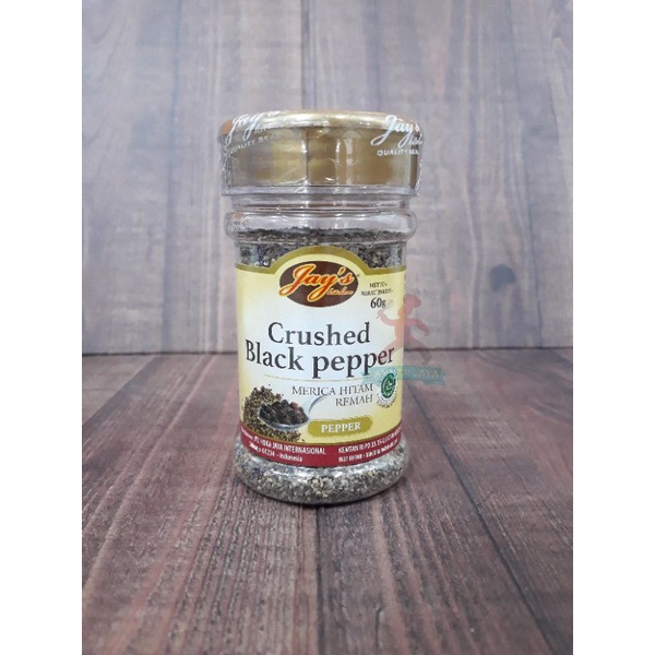 

Jay's Crushed Black pepper (Merica Hitam Remah) 60 gr