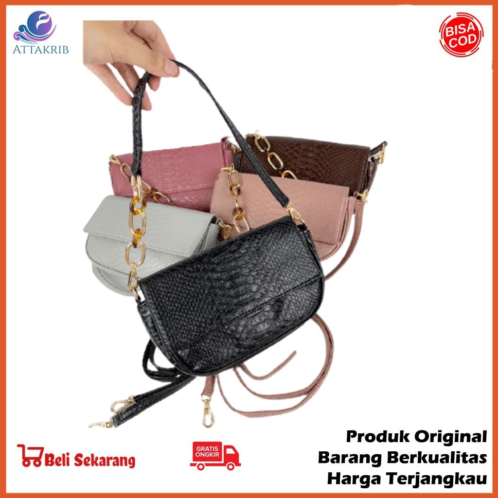 Tas Selempang Korea Terbaru Tas Bahu Cewek Warna Lilac Tas Slempang Import Frame Bag Wristlet Bag J0