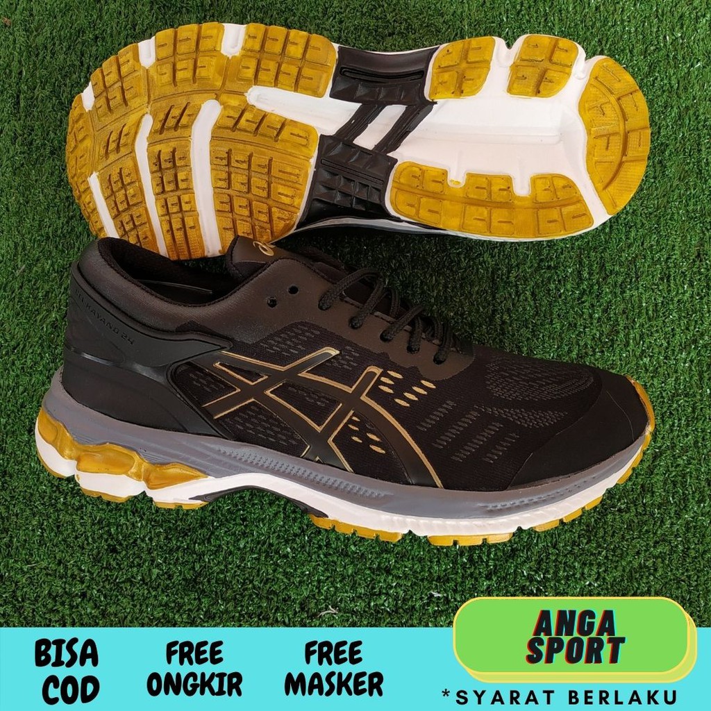 SEPATU PRIA BADMINTON OLAHRAGA KEKINIAN HITAM GOLD TERLARIS / SEPATU LARI KEREN / SEPATU SPORT VOLLY TERMURAH / SEPATU JOGGING COWOK IMPORT