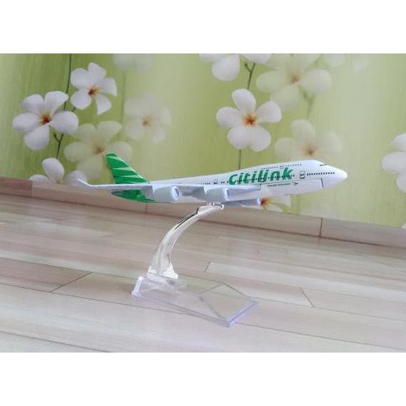 Miniatur Diecast Pesawat Terbang Citilink Besi - Termurah 