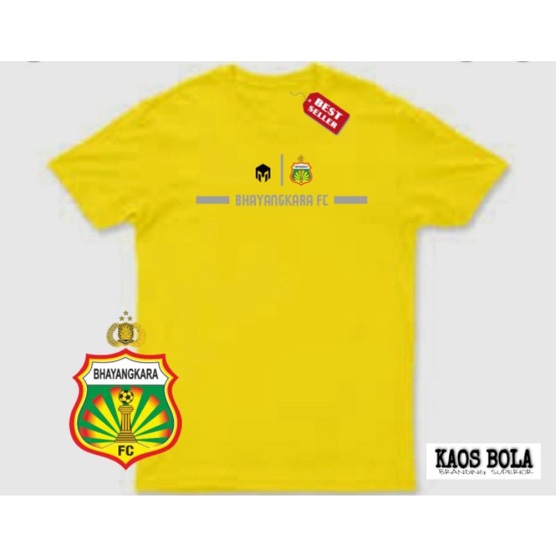 Kaos Bhayangkara FC kuning terbaru