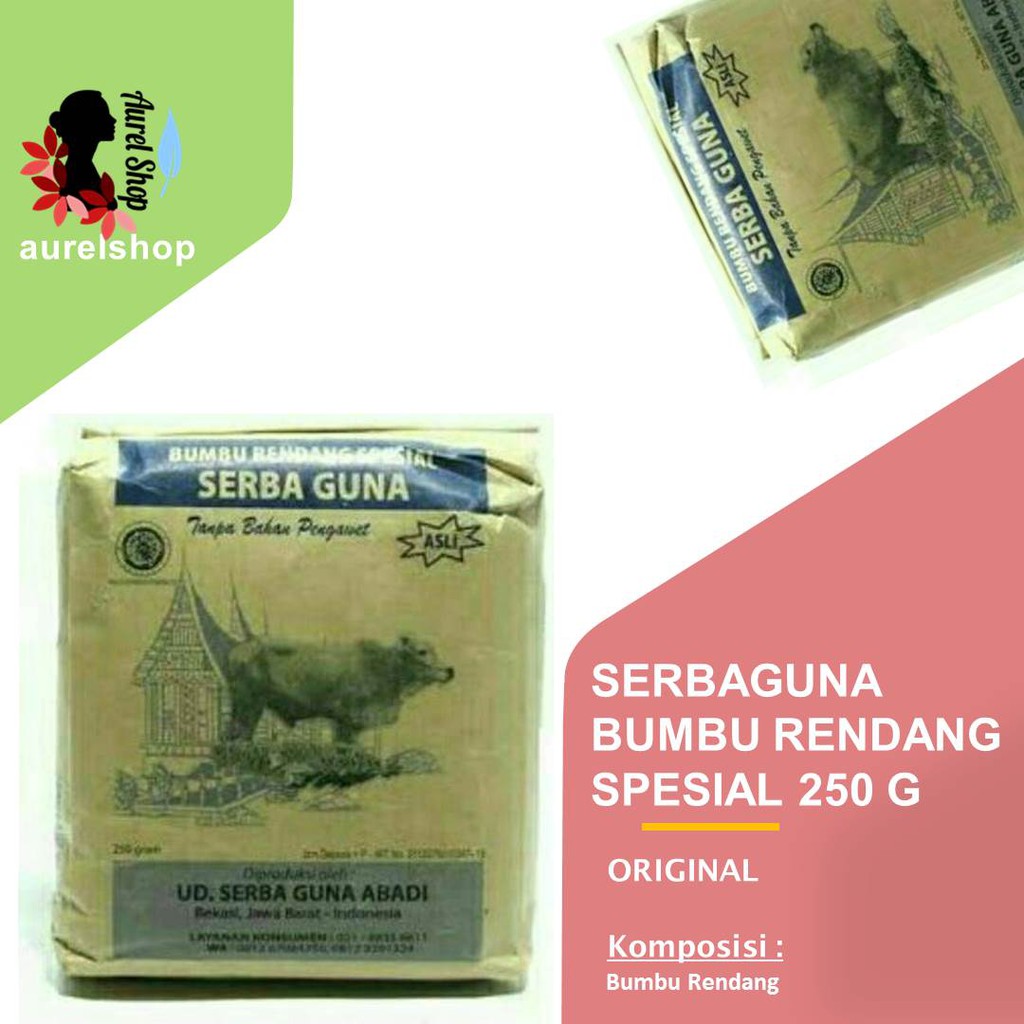 

SERBA GUNA Bumbu Rendang kemasan 250 gram