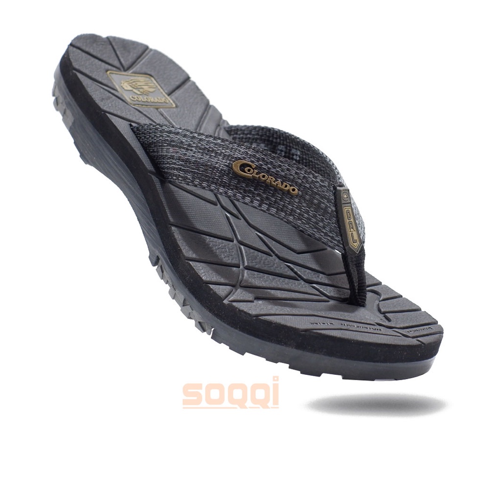 Sendal cowok distro japit spons sol karet sandal pria laki-laki dewasa casual jepit model slide promo keren pas cod lebaran Barnett Colorado star 12 - colorado star 20 39-43