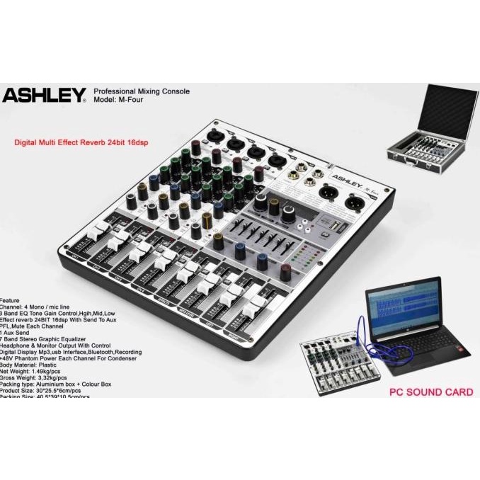 mixer ashley 4 channel M-Four original
