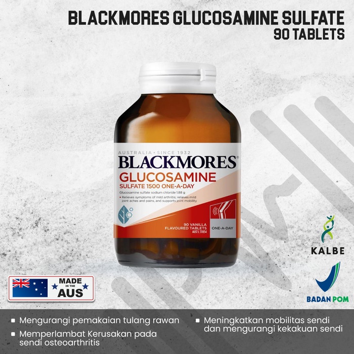 TERBARU Blackmores Glucosamine Sulfate 1500 90 tabs