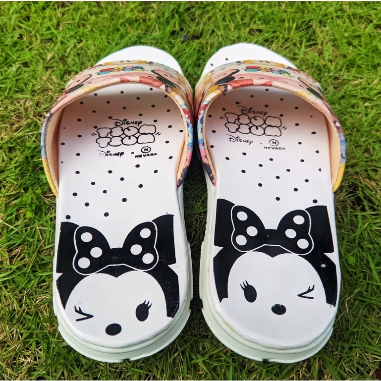 Sandal Anak Perempuan Rajut Nevada Disney Tsum Kepang Import Sendal Anak Kecil Lucu Imut Cantik