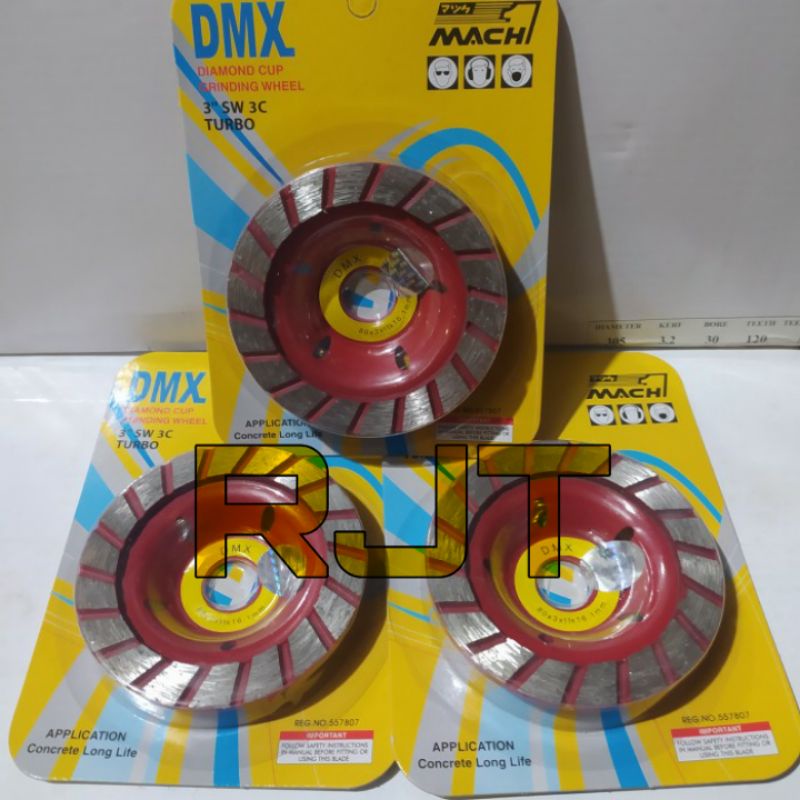DIAMOND CUP WHEEL DMX 4 IN MATA GERINDA POLES BETON