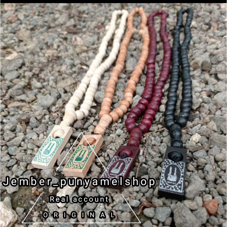 Tasbih kayu isi 99 butir ukuran 7-8mm souvenir/suvenir haji, umroh dan hajatan lainnya termurah