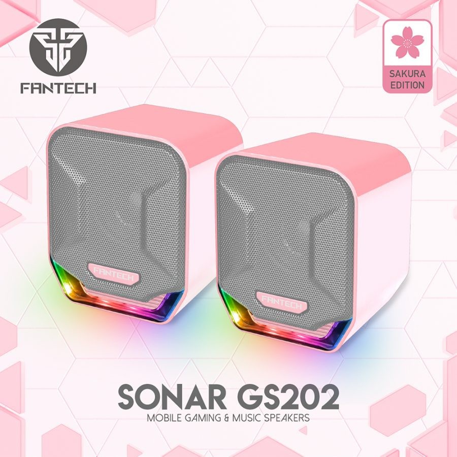 Speaker Gaming FANTECH SONAR GS202 Rgb Led Sakura Edition