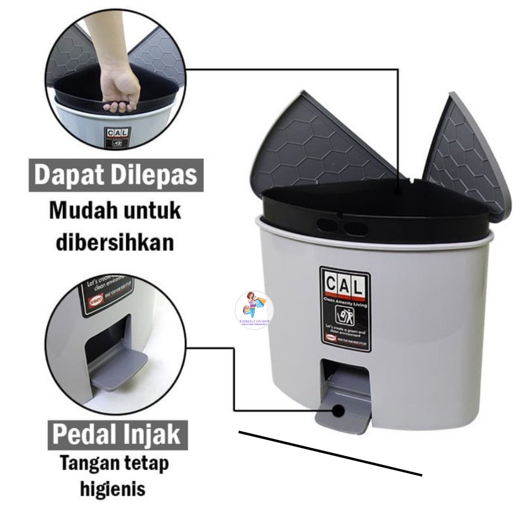 SHINPO Tempat Sampah Plastik 16.5L SIP-713