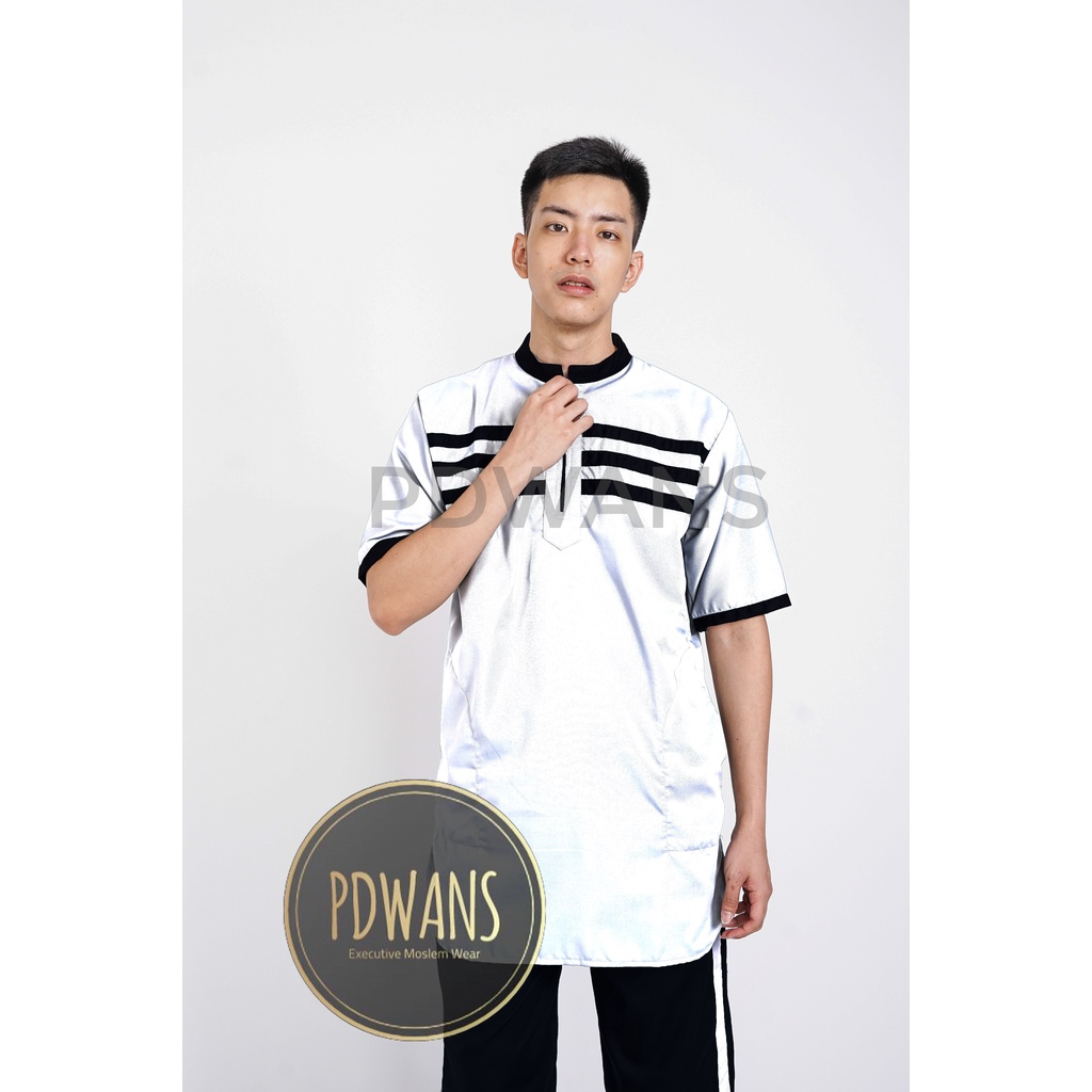 SETELAN PAKISTAN Dewasa Lengan Pendek Warna Baju Koko Toyobo Resleting TYB01DWS PDWANS