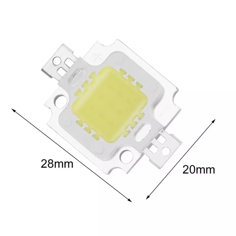 LED COB Chip 10 W DC 9 V- 12 V Terintegrasi Lampu SMD putih