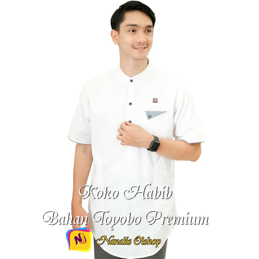 NANALIS OLSHOP - Koko Kurta Lengan Pendek Matt Katun  Adem Tebal Terlaris