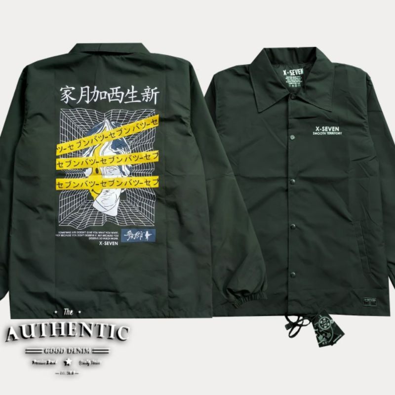 Jaket Taslan Pria X-Seven Waterproof/Anti Air Best Quality