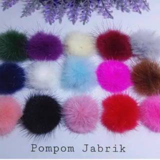 Bulu pompom gepeng  Pompom jabrik Shopee Indonesia